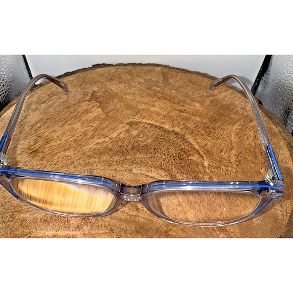 Zenni Optical Clear Blue Eyeglass Frames 662916 Mist 53-14-136 - Picture 3 of 9